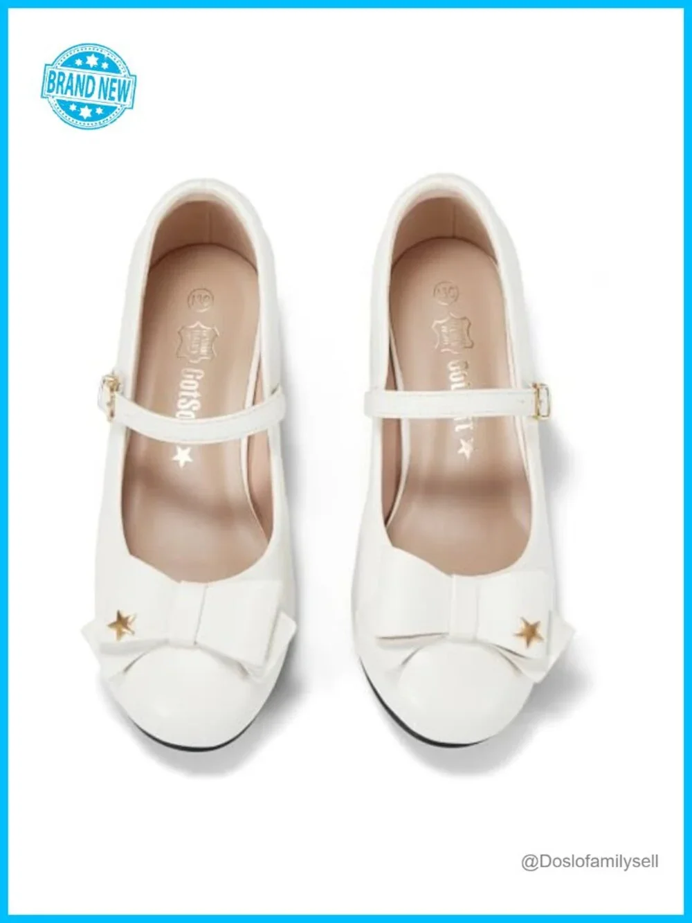 Girls Mary Jane Dress Shoes with Lambskin Insole Low Block Heel